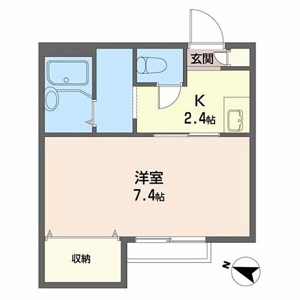 ＫＳハイツ 201｜宮城県仙台市太白区長町５丁目(賃貸アパート1K・2階・24.50㎡)の写真 その2