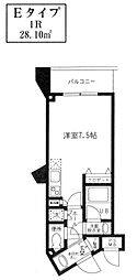 アオバフォーシーズン桜台 ワンルームの間取図画像