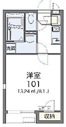 レオネクストスプレンドーレ 1Kの間取図画像