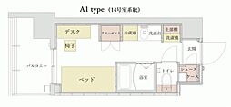 かわしん百合丘ビル ワンルームの間取図画像