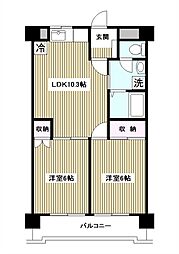 ロイヤルコーポ高島平 2LDKの間取図画像