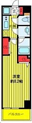 GRANDTRUTH中板橋 1Kの間取図画像