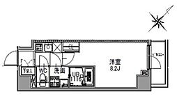 S-RESIDENCE王子west 10階1Kの間取り