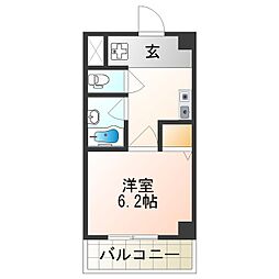 アンダンテ 1Kの間取図画像