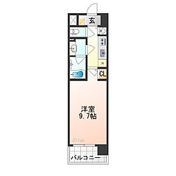 ティーエムインプレシオン 1Kの間取図画像