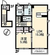 アンビエンテ A0201 ｜ 山口県周南市大字久米2817-6（賃貸アパート1LDK・2階・53.14㎡） その2