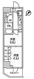 ARKMARK巣鴨Sta. 2Kの間取図画像