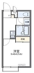 レオパレスSmileLife 1Kの間取図画像