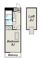 レオパレスＮＫ(32167) 1階1Kの間取り