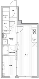 エディット文京千石2 3階1LDKの間取り