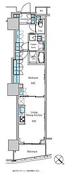パークアクシス滝野川ラブリーズ 1LDKの間取図画像