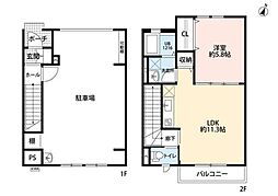 ボヌール加美平 1LDKの間取図画像