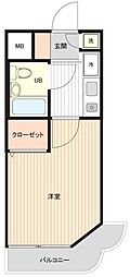 アーバンヒルズ西横浜 ワンルームの間取図画像