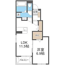 間取図画像 1LDK