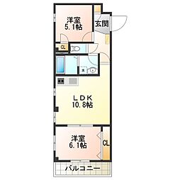 リュストル喜連 2階/-