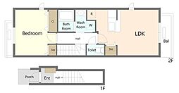 フォーシーズン 1LDKの間取図画像