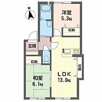 クレール林崎　Ｂ棟 B0102 ｜ 高知県高知市介良乙1223（賃貸アパート2LDK・1階・54.48㎡） その2