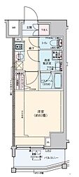 ロアール赤羽 1Kの間取図画像
