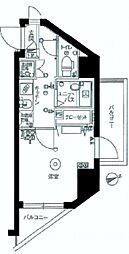 スカイコート蒲田壱番館 1Kの間取図画像