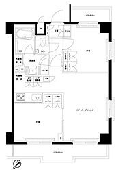 ルーブル王子本町 2LDKの間取図画像