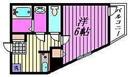 Mark Duo狭山 1階1Kの間取り