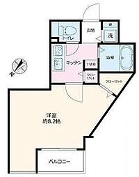 ヴェルステージ国分寺 11階1Kの間取り