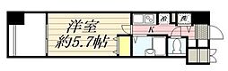 HF南麻布レジデンス 1Kの間取図画像