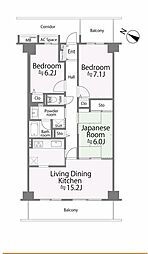 リエス東百合丘 3LDKの間取図画像
