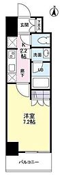スカイタウン押上 1Kの間取図画像