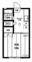パークサイドシャトレWS-B 1Kの間取図画像