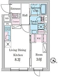 デュオメゾン池袋オヴェスト 1LDKの間取図画像