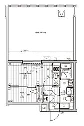 クレアティフ東高円寺 1DKの間取図画像
