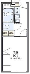 レオパレスボルツアーノ 1Kの間取図画像