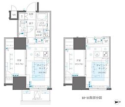 ＺＯＯＭ信濃町 10階1DKの間取り