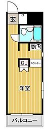 ザ・インペリアル 1Kの間取図画像