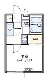 レオパレスエスタセルト2 1Kの間取図画像