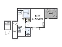 レオネクスト吉祥寺イーストY 1Kの間取図画像