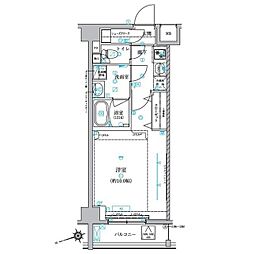 ベルシード氷川台 1Kの間取図画像