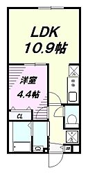 間取図画像 1LDK
