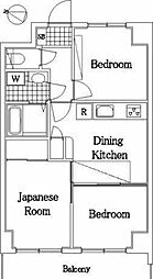 日神パレステージ西横浜 3DKの間取図画像