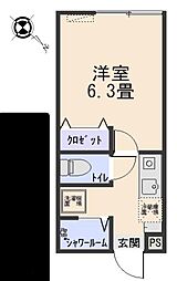 Crux・K 1Kの間取図画像