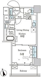 パークアクシス大塚ステーションゲートタワー 19階1LDKの間取り