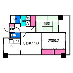 エスペランサ41 2LDKの間取図画像
