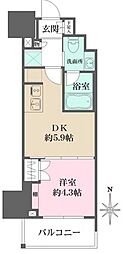 ルフォンプログレ元浅草マークス 1DKの間取図画像