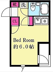 ダジュール生田 ワンルームの間取図画像
