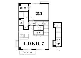 メゾンリーヴ2ｎｋ 201 ｜ 高知県高知市大津乙（賃貸アパート1LDK・2階・47.79㎡） その2