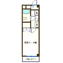 ナルセ33ハイム 1Kの間取図画像