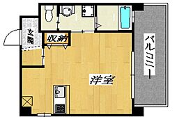 プレシア松崎 1Kの間取図画像
