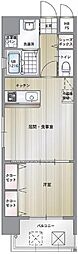 エンクレスト博多駅南2 1LDKの間取図画像