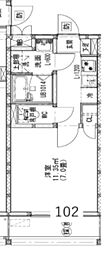 Lien 1Kの間取図画像
